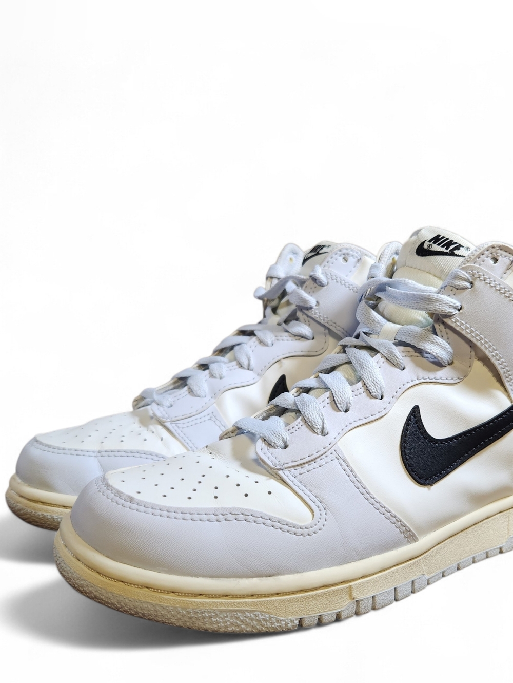 Nike Dunk High Aluminum 'Football Grey / Black' DB2179-110 GS Size Boys 6.5 Y
